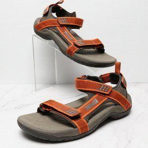 Teva Men's Sandals 4141 Tanza Size 8 Water Trail Hiking Rust Brown ShocPad